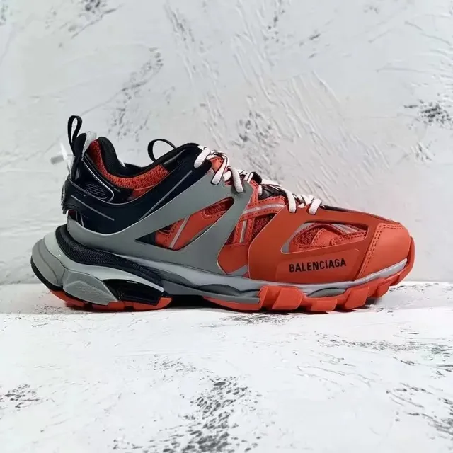 Balenciaga Speed Trainer Orange Grey Black