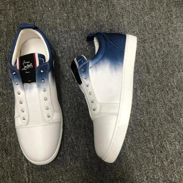 Christian Louboutin Louis Junior Ombre Navy to White