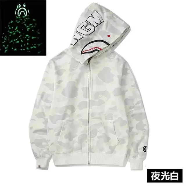 BAPE Shark Hoodie Glow-in-the-Dark Camo