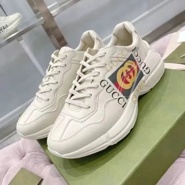 Gucci Rhyton Sneaker GG Logo Print