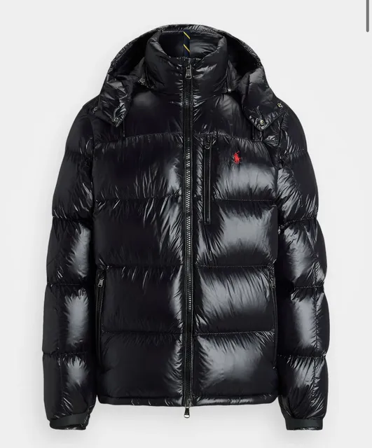 Polo Ralph Lauren Down Puffer Jacket Glossy Black