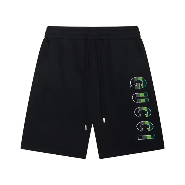Gucci Logo Shorts Green and Grey GG Print