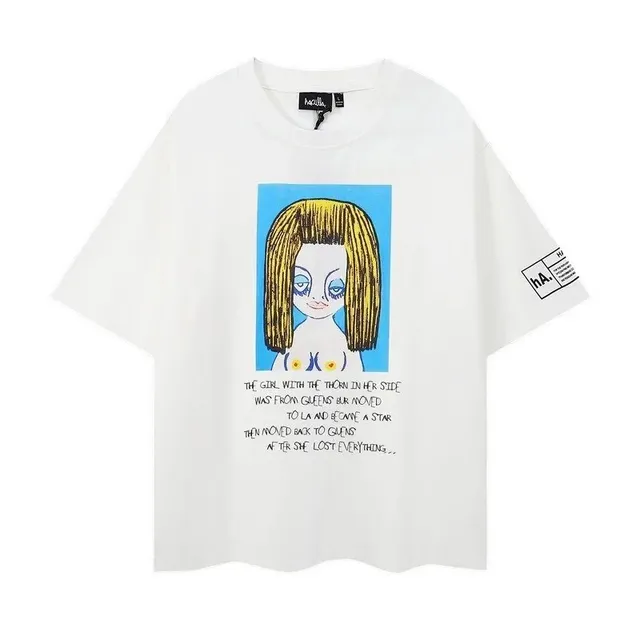 Graphic Tee Blonde Girl Print