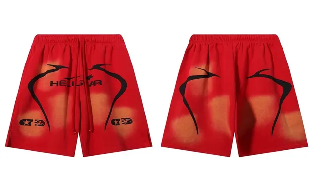 Hellstar Graphic Shorts Flame Print