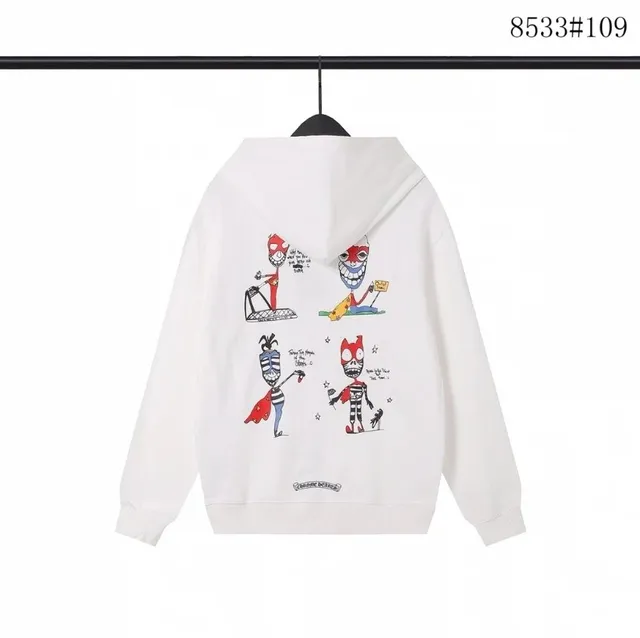 Chrome Hearts Hoodie Cartoon Print