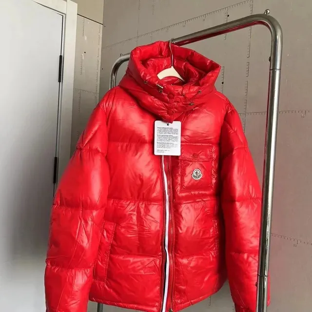 Moncler Puffer Jacket Glossy Red
