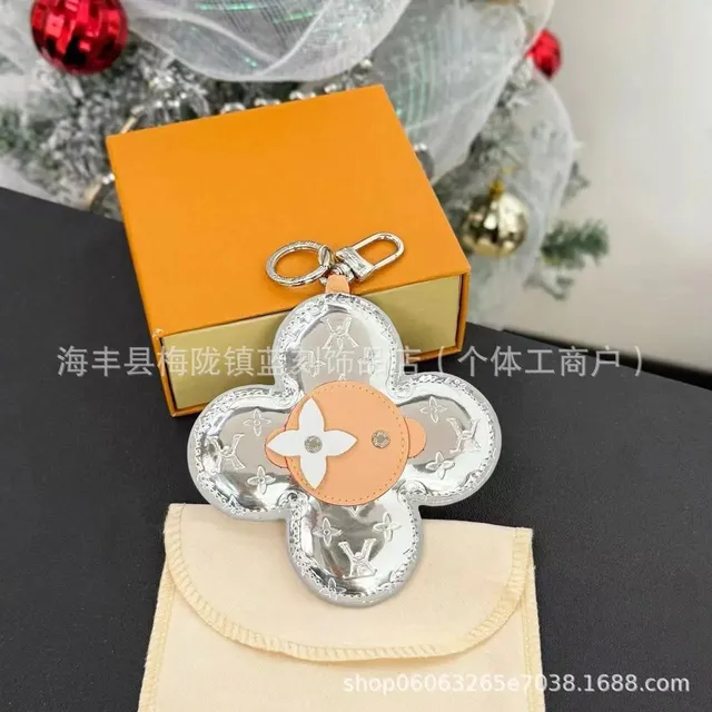 Louis Vuitton Flower Key Holder Monogram Shine