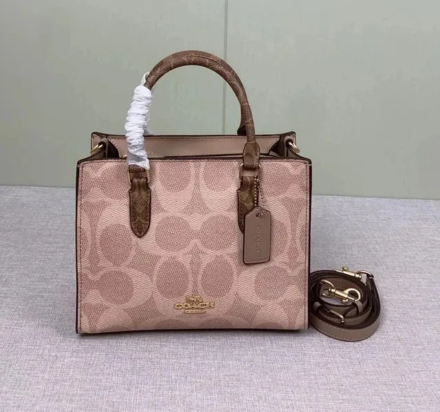 Coach Top Handle Bag Signature Canvas