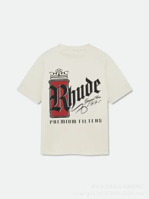 Rhude Graphic Tee Premium Filters Print