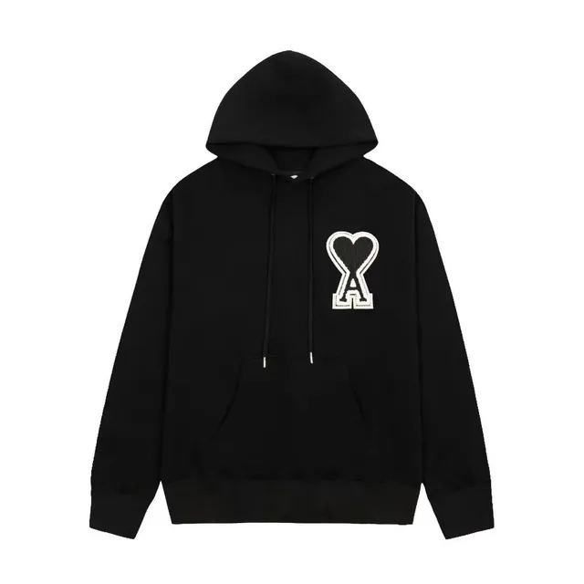 Amiri Heart Logo Hoodie Embroidered Heart A
