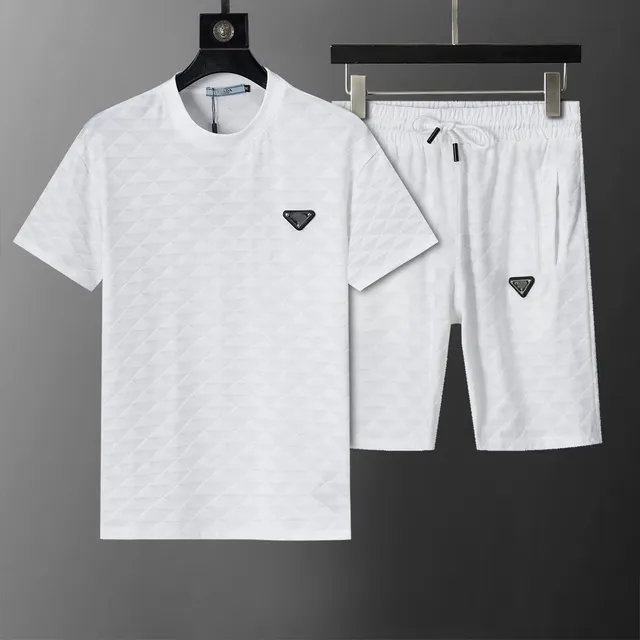 Prada Quilted Logo Set Triangle Logo