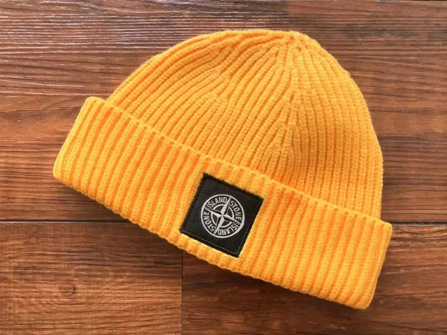 Stone Island Ribbed Beanie Compass Patch