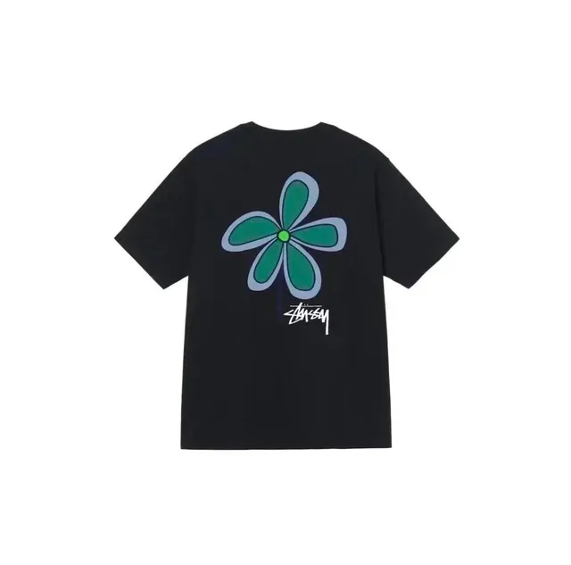 Stüssy Flower Graphic Tee Green Flower Print
