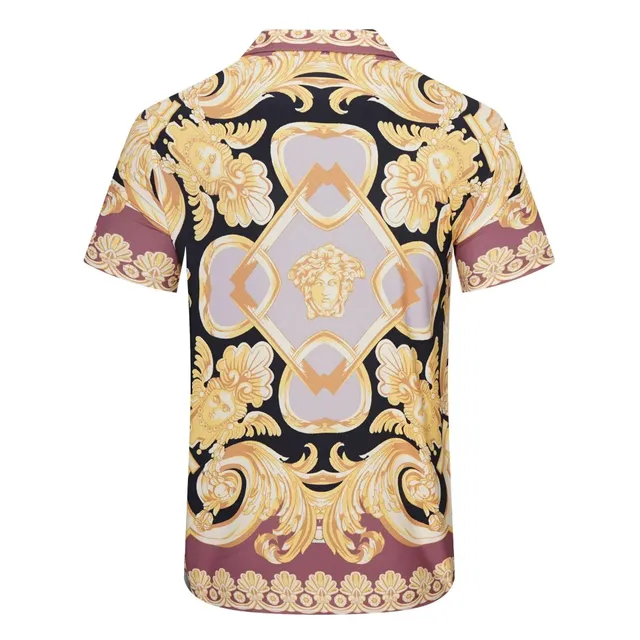 Versace Baroque Print Polo Shirt Medusa Baroque