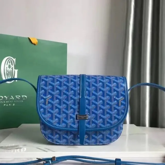 Goyard Saint Louis Blue Goyardine Canvas
