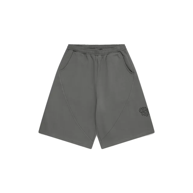 Maison Margiela Logo-Embroidered Shorts Grey