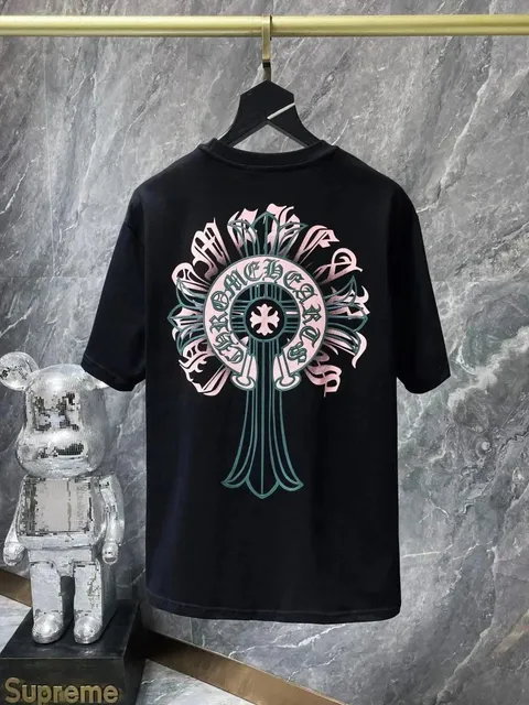 Chrome Hearts Graphic Tee Cross Logo Print