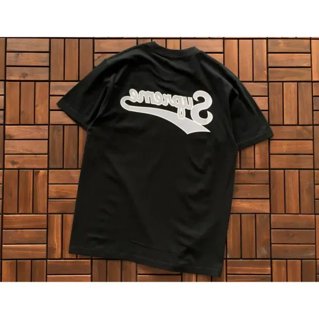 B377 backwards tee black