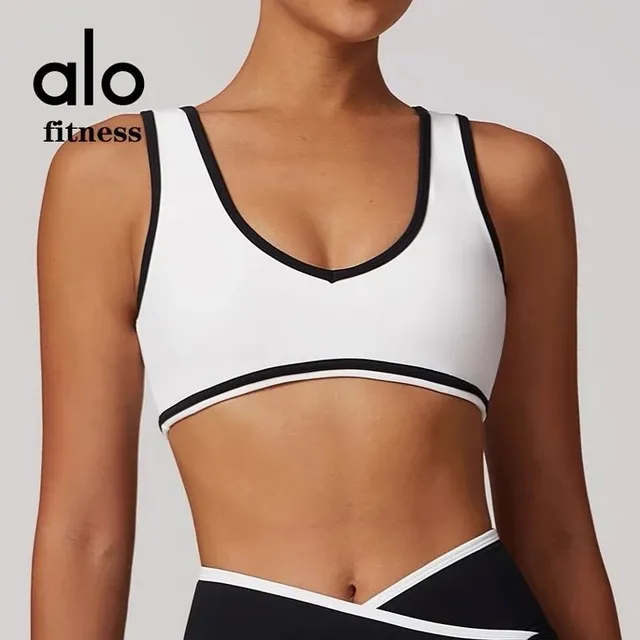Alo Yoga Sports Bra Contrast Trim