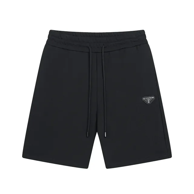 Prada Logo-Embellished Shorts Black