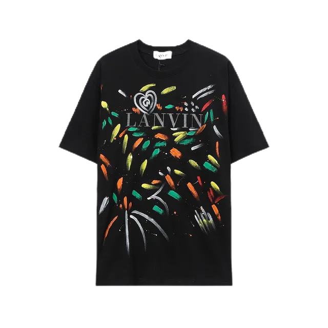 Lanvin Graphic T-Shirt Paint Splatter Heart