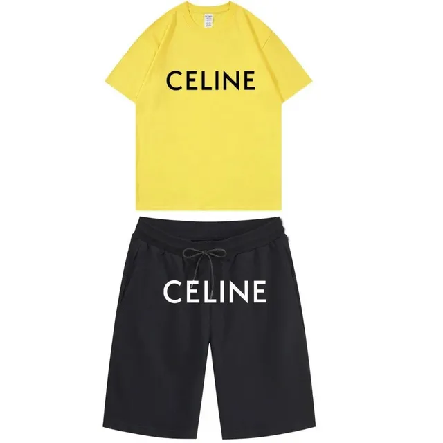 Celine Logo Set Yellow and Black