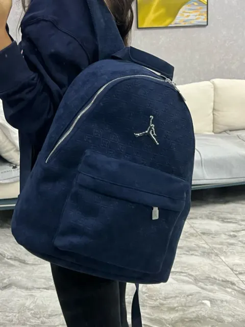 麂皮蓝色银标