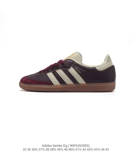 Adidas Samba Og Burgundy Beige