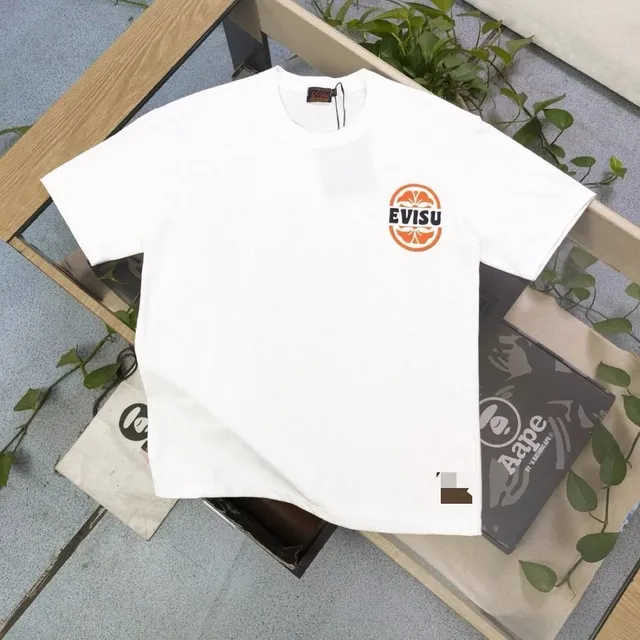 Evisu Graphic Tee Orange Logo