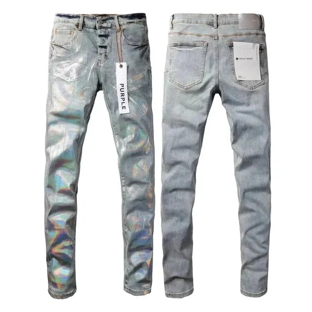 Purple Brand Slim Fit Jeans Holographic Wash