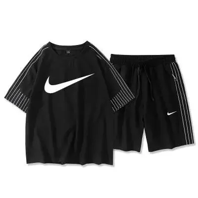Nike Sportswear Set Black with White Swoosh