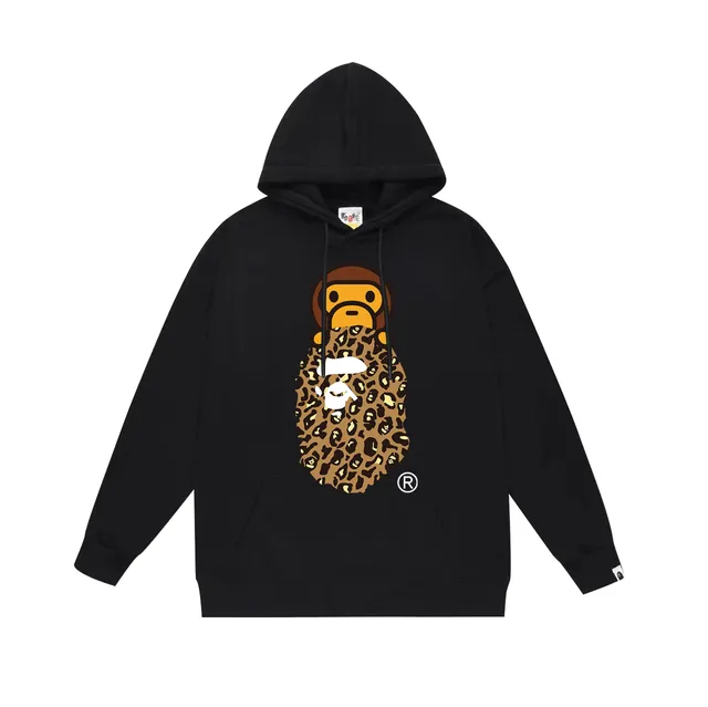 BAPE Shark Hoodie Leopard Ape Head