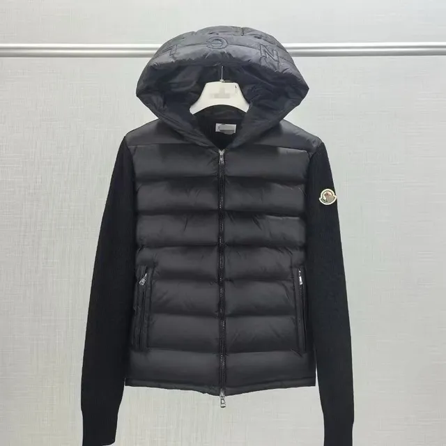 Moncler Hybrid Puffer Jacket Knit Sleeve