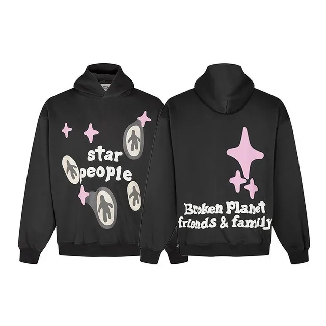 Broken Planet Hoodie Star People Print