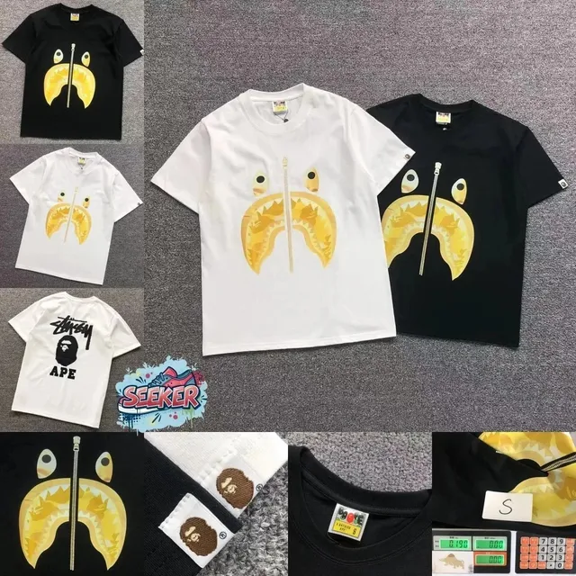 BAPE Shark Tee Zipper Shark Face