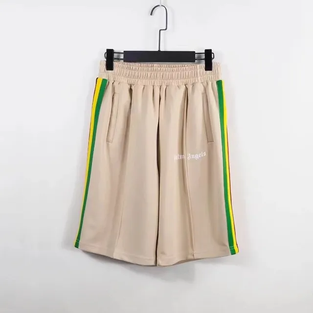 Palm Angels Track Shorts Rasta Stripe