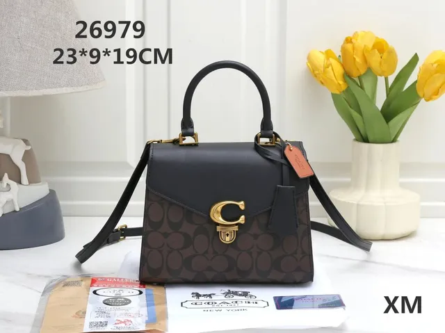 Coach Top Handle Bag Signature Canvas