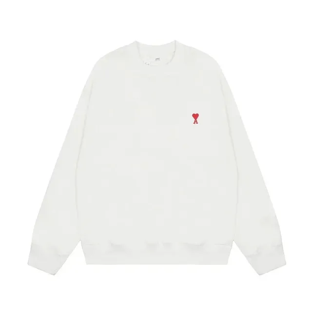 AMI Paris Crewneck Sweatshirt Red Heart Logo