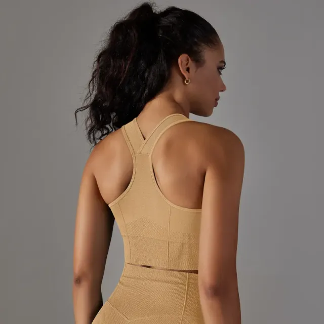 6621 elastic bra-khaki
