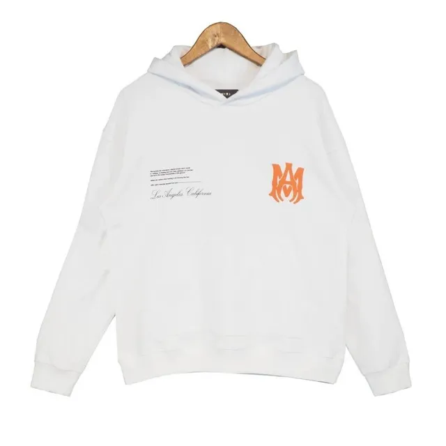 Amiri Hoodie Orange Logo