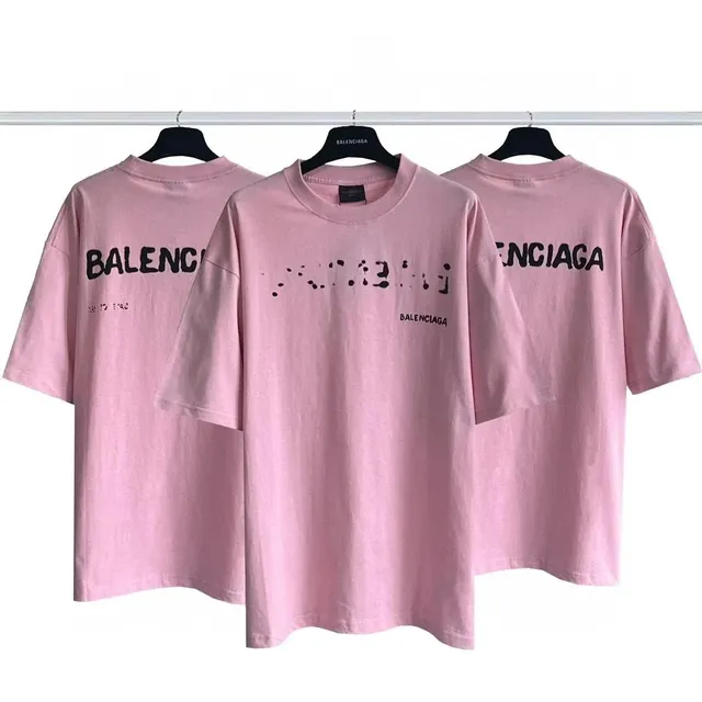 Balenciaga Logo T-Shirt Distressed Print