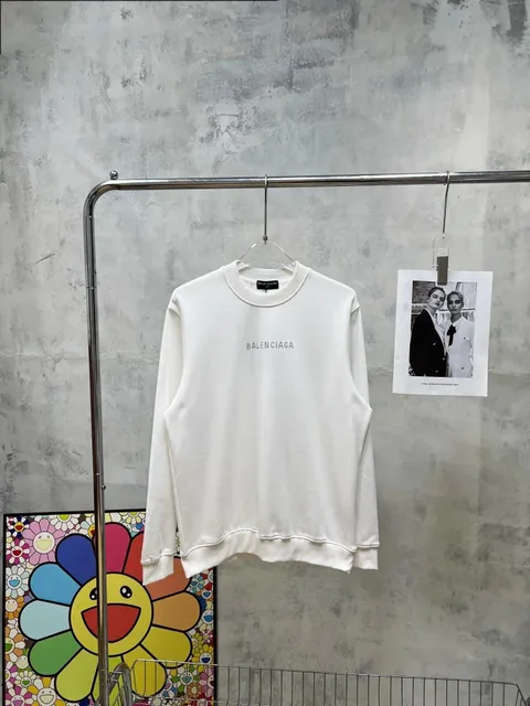 Balenciaga Crewneck Sweatshirt Embroidered Logo