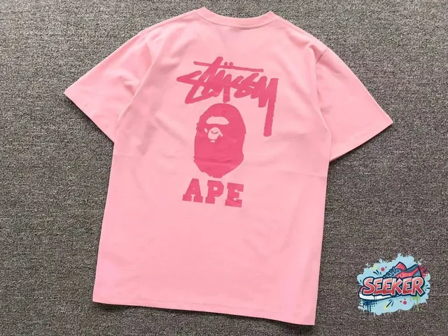 Stüssy Graphic Tee Stussy x Bape Collaboration