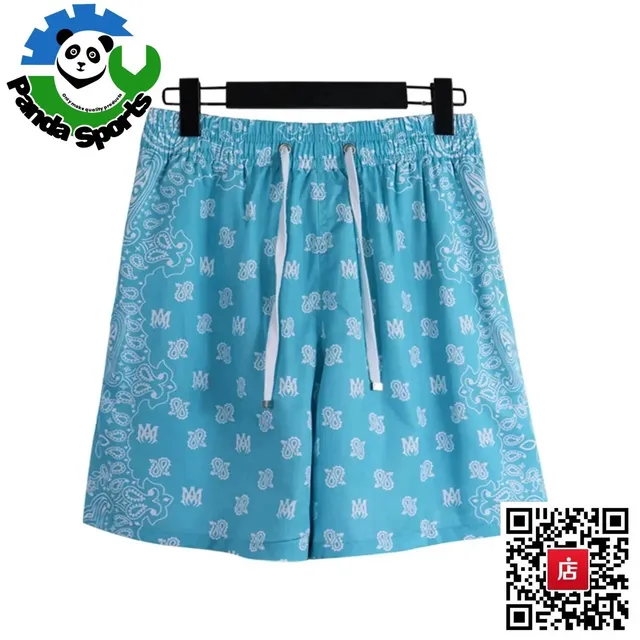 Bandana Print Shorts All-Over Logo Paisley