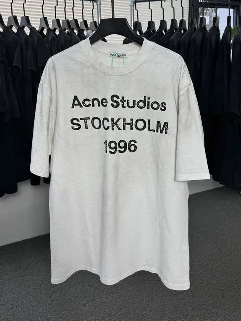 Acne Studios Stockholm 1996 Tee Distressed Logo Print