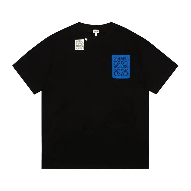 Loewe Logo Patch T-Shirt Blue Logo Patch