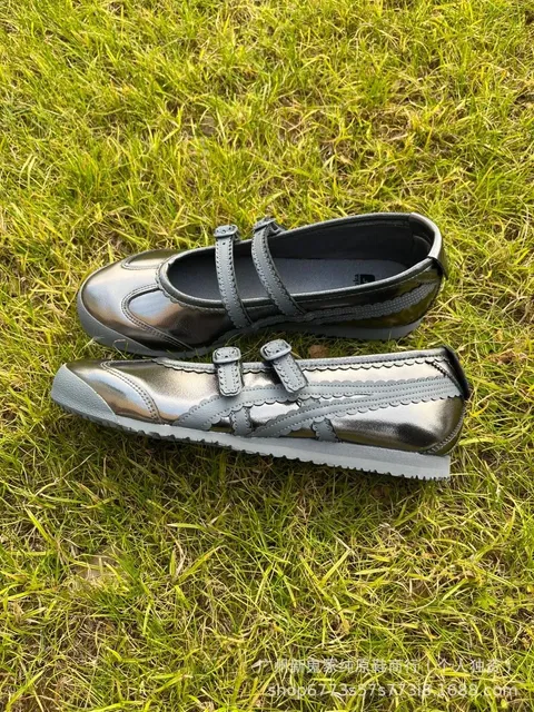 Onitsuka Tiger Mary Jane Sneaker Metallic Grey