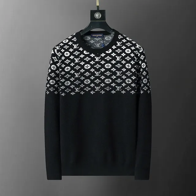 Louis Vuitton Monogram Knit Sweater All-Over Logo