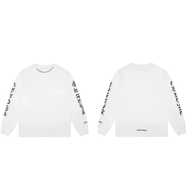 Chrome Hearts Long Sleeve Tee Cross Logo Sleeve