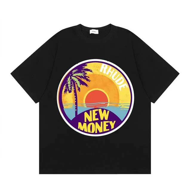 Rhude Graphic Tee Sunset Palm Print